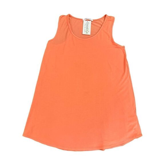 Chris & Carol Women’s Casual Scoop Neck Racerback Tank Top Coral Medium NWT - Picture 2 of 7
